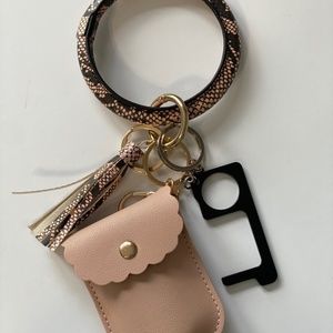 Snake Print Wristlet